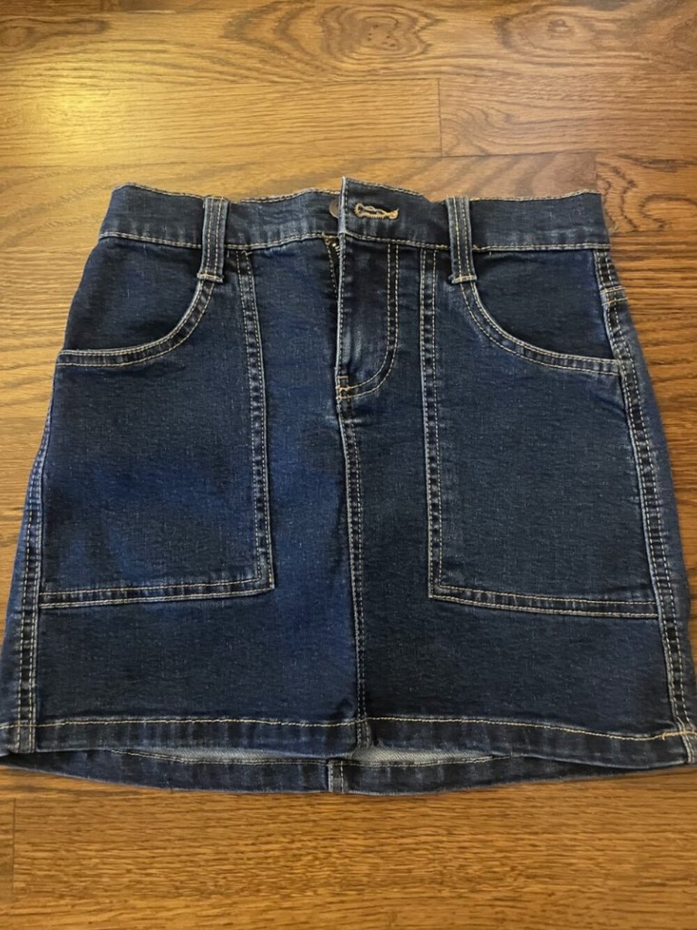 Love Trends Denim Skirt Dark Wash